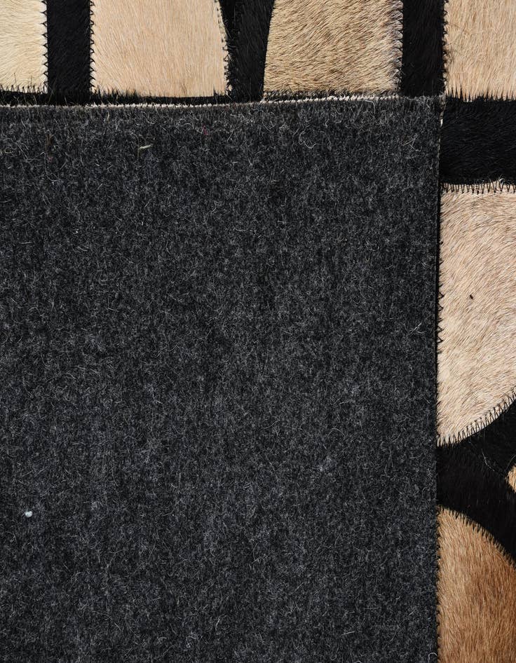 Detail image of 8' 1 x 10' Cowhide Leather Rug
