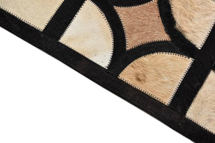 Detail image of 8' 1 x 10' Cowhide Leather Rug