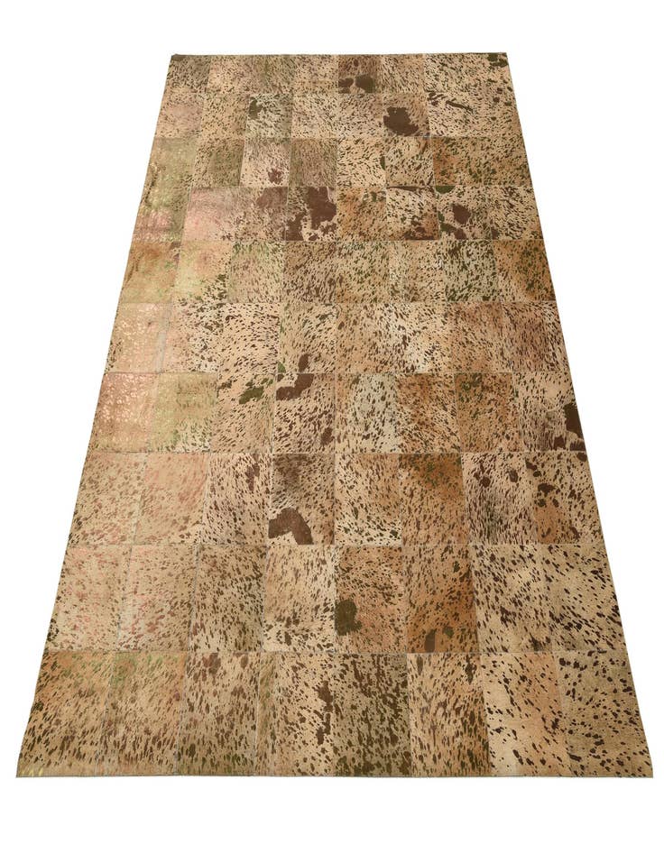 Detail image of 8' 1 x 10' 1 Cowhide Leather Rug