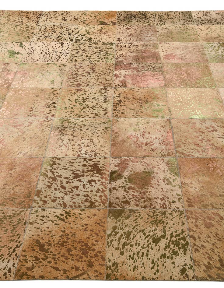 Detail image of 8' 1 x 10' 1 Cowhide Leather Rug