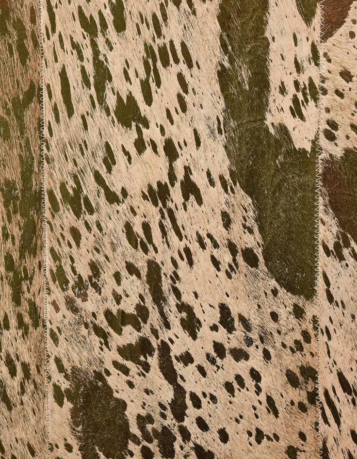 Detail image of 8' 1 x 10' 1 Cowhide Leather Rug