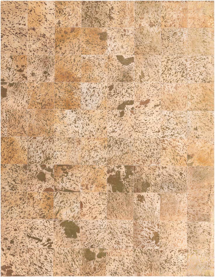 Detail image of 8' 1 x 10' 1 Cowhide Leather Rug