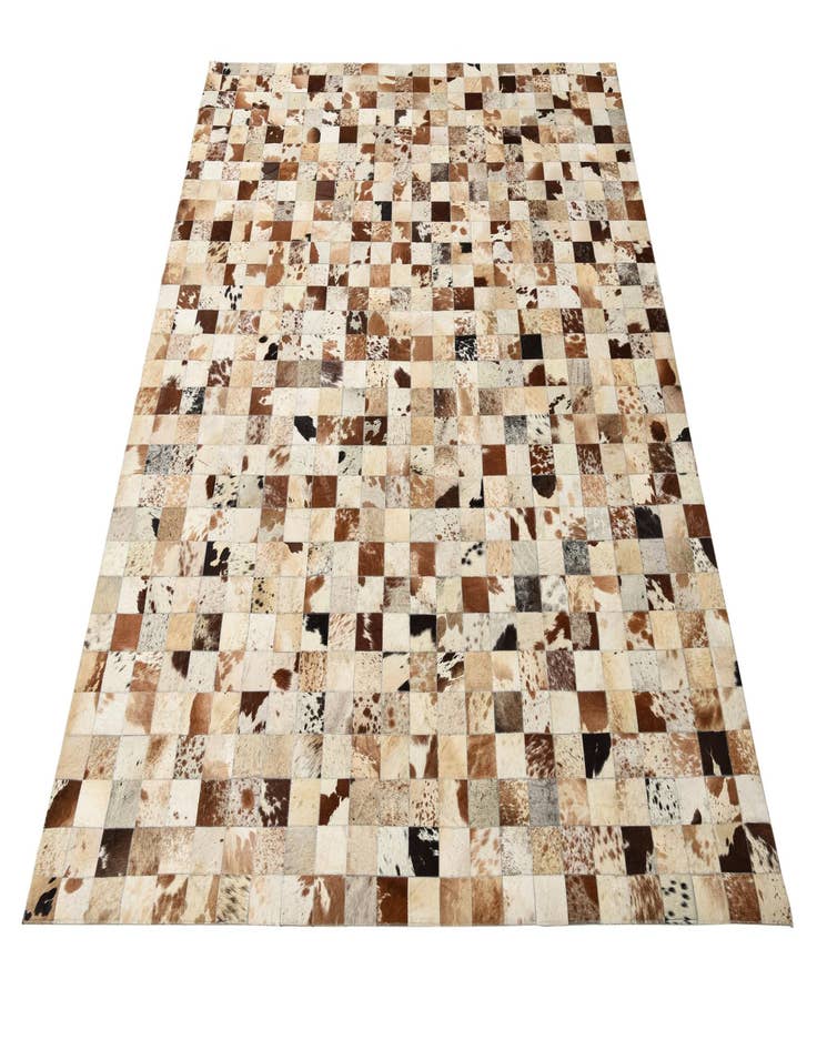 Detail image of 8' x 9' 10 Cowhide Leather Rug