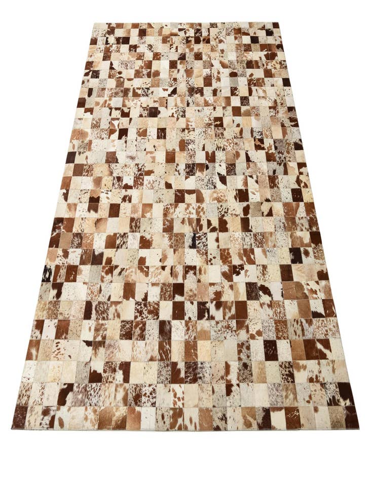 Detail image of 8' x 9' 10 Cowhide Leather Rug