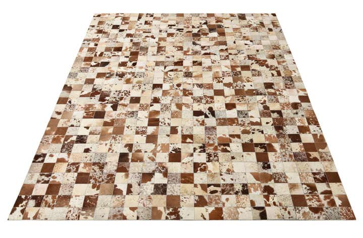 8' x 10' Cowhide Leather Rug