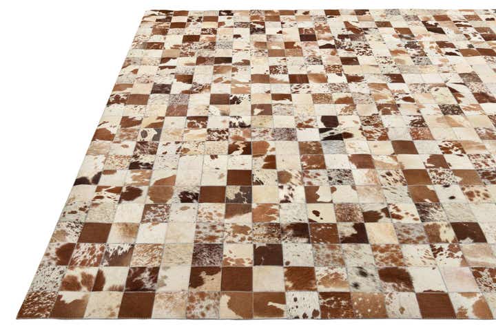 8' x 10' Cowhide Leather Rug
