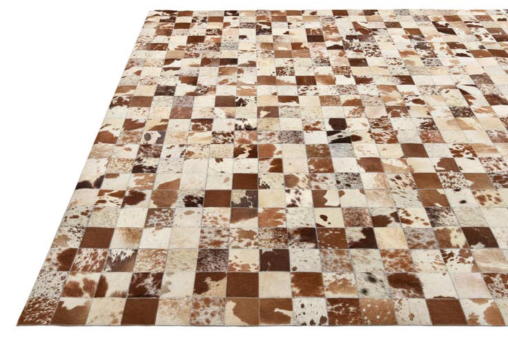 Detail image of 8' x 10' Cowhide Leather Rug