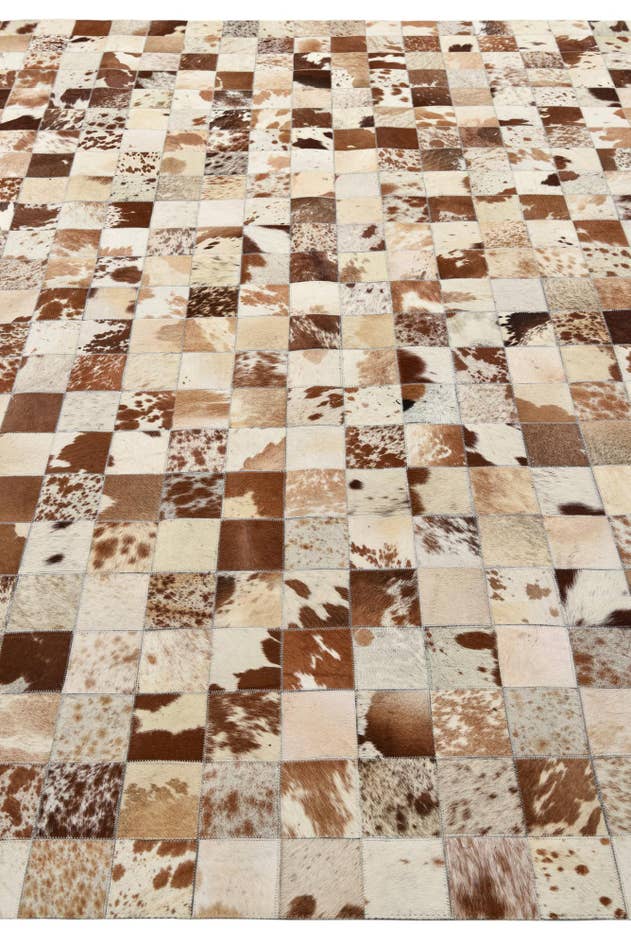 Detail image of 8' x 10' Cowhide Leather Rug