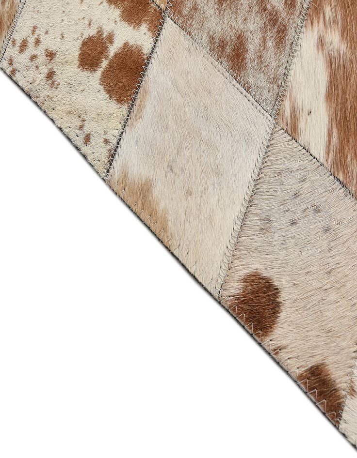 Detail image of 8' x 10' Cowhide Leather Rug