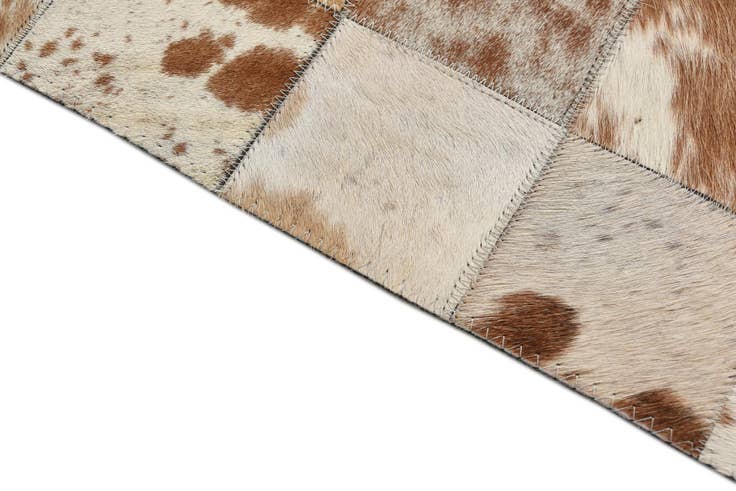 Detail image of 8' x 10' Cowhide Leather Rug