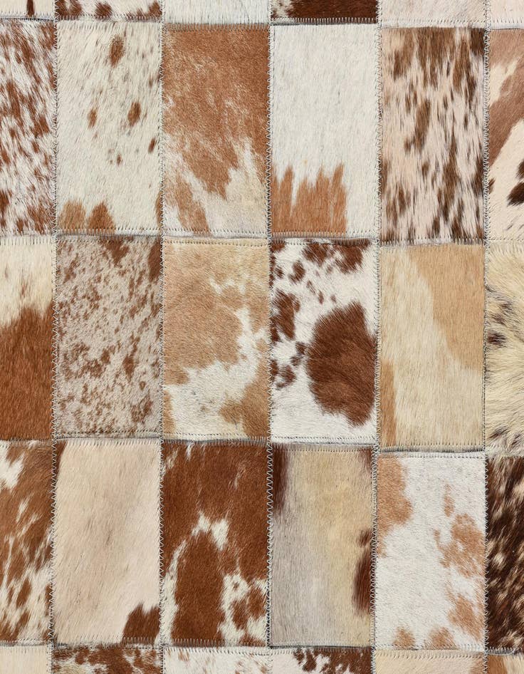 Detail image of 8' x 10' Cowhide Leather Rug