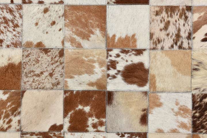 8' x 10' Cowhide Leather Rug