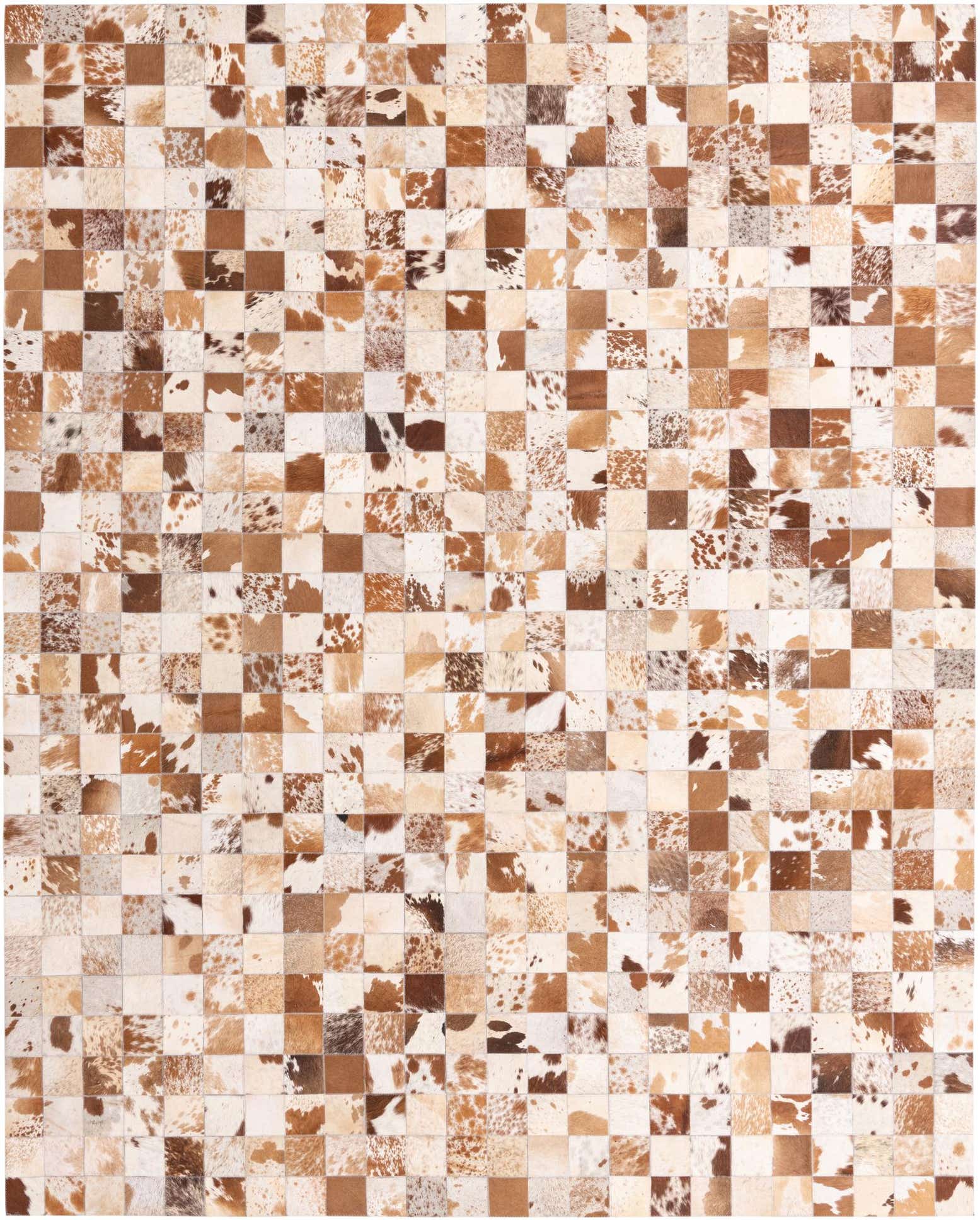 8' x 10' Cowhide Leather Rug