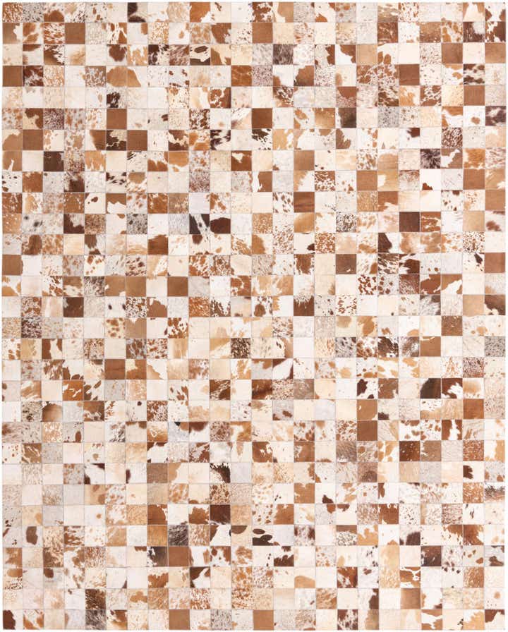8' x 10' Cowhide Leather Rug