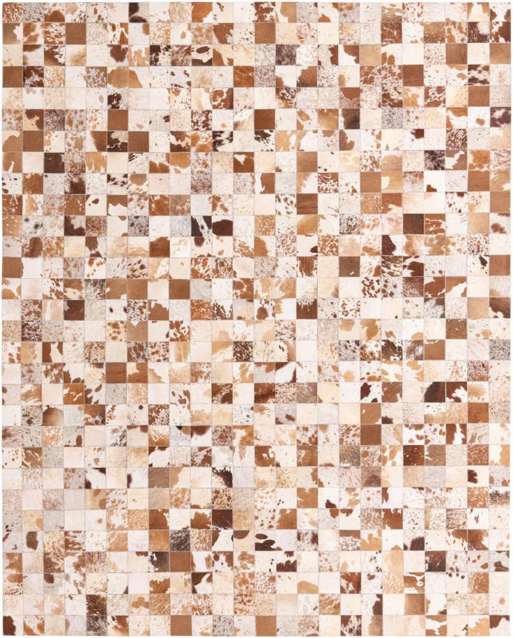 Detail image of 8' x 10' Cowhide Leather Rug