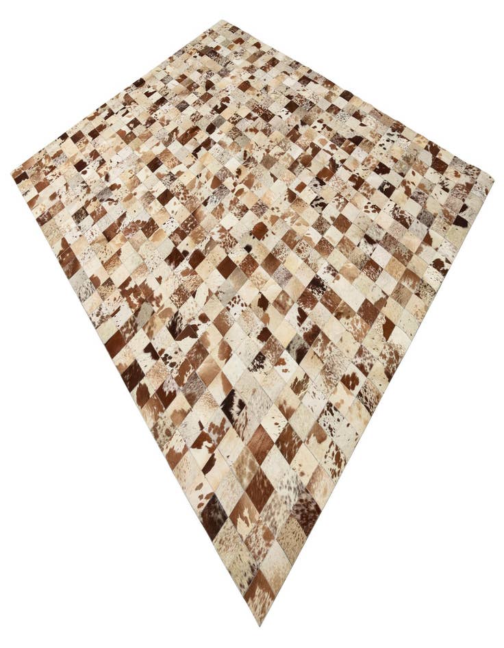 Detail image of 8' x 9' 10 Cowhide Leather Rug