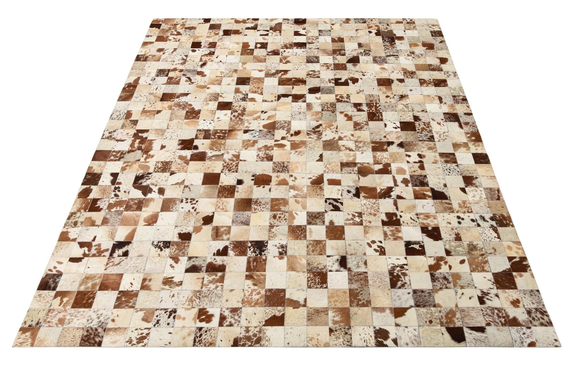 8' x 9' 10 Cowhide Leather Rug