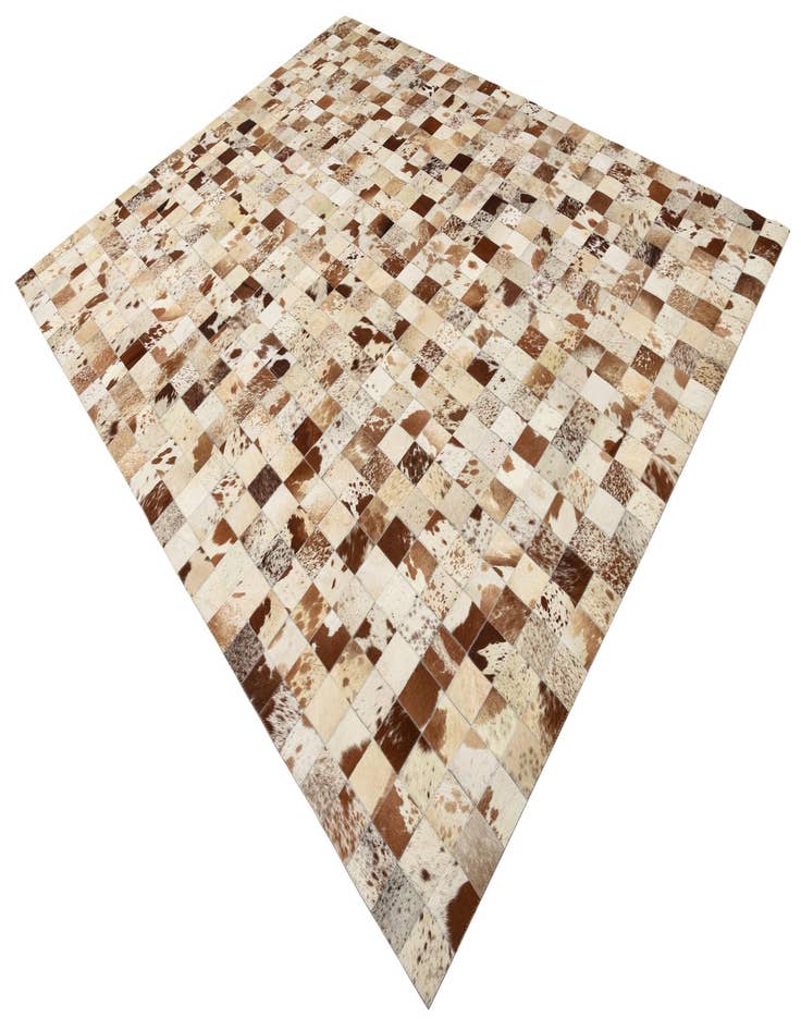 Detail image of 8' 1 x 10' Cowhide Leather Rug