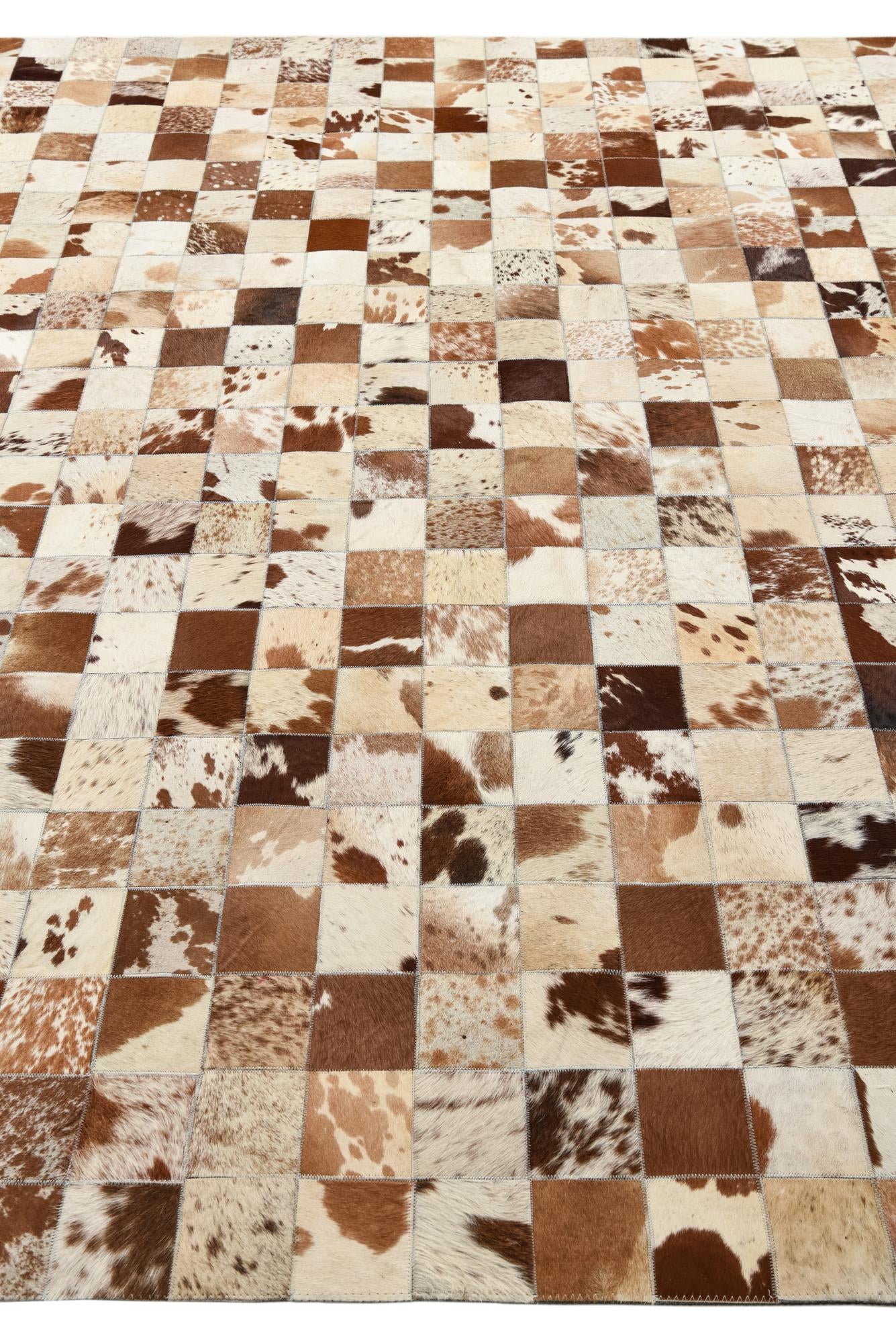 8' x 10' Cowhide Leather Rug