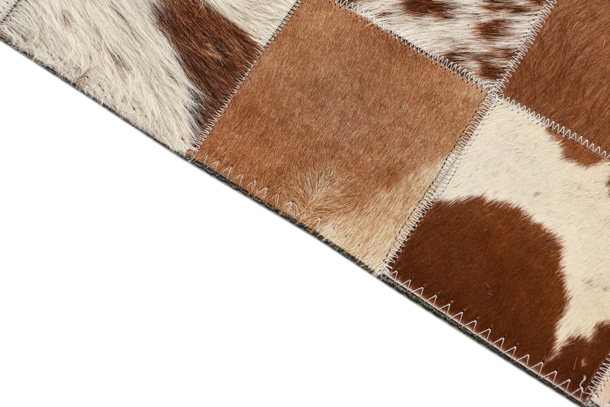 8' x 10' Cowhide Leather Rug