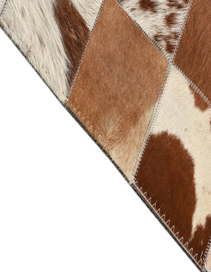 Detail image of 8' x 10' Cowhide Leather Rug