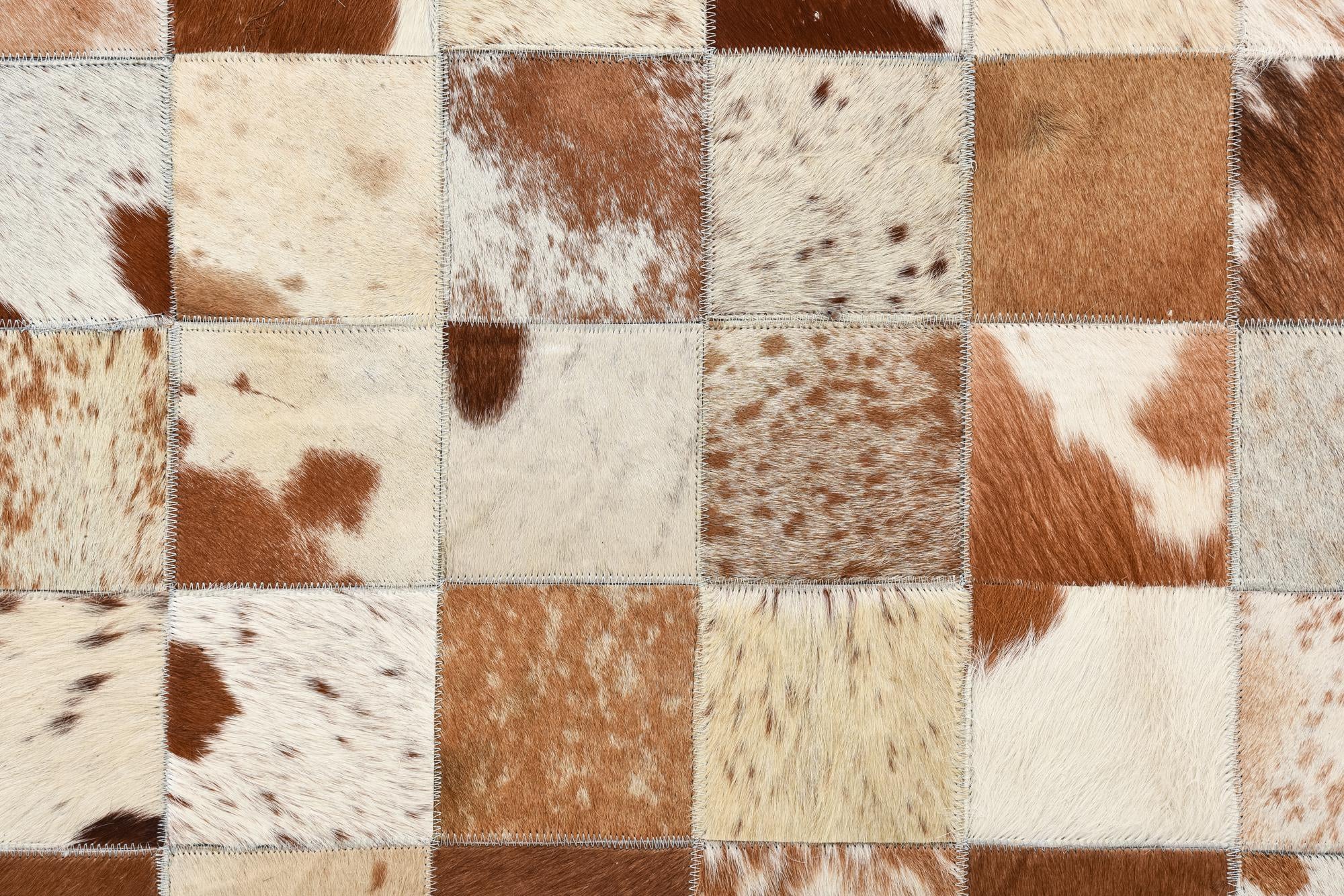 8' x 10' Cowhide Leather Rug