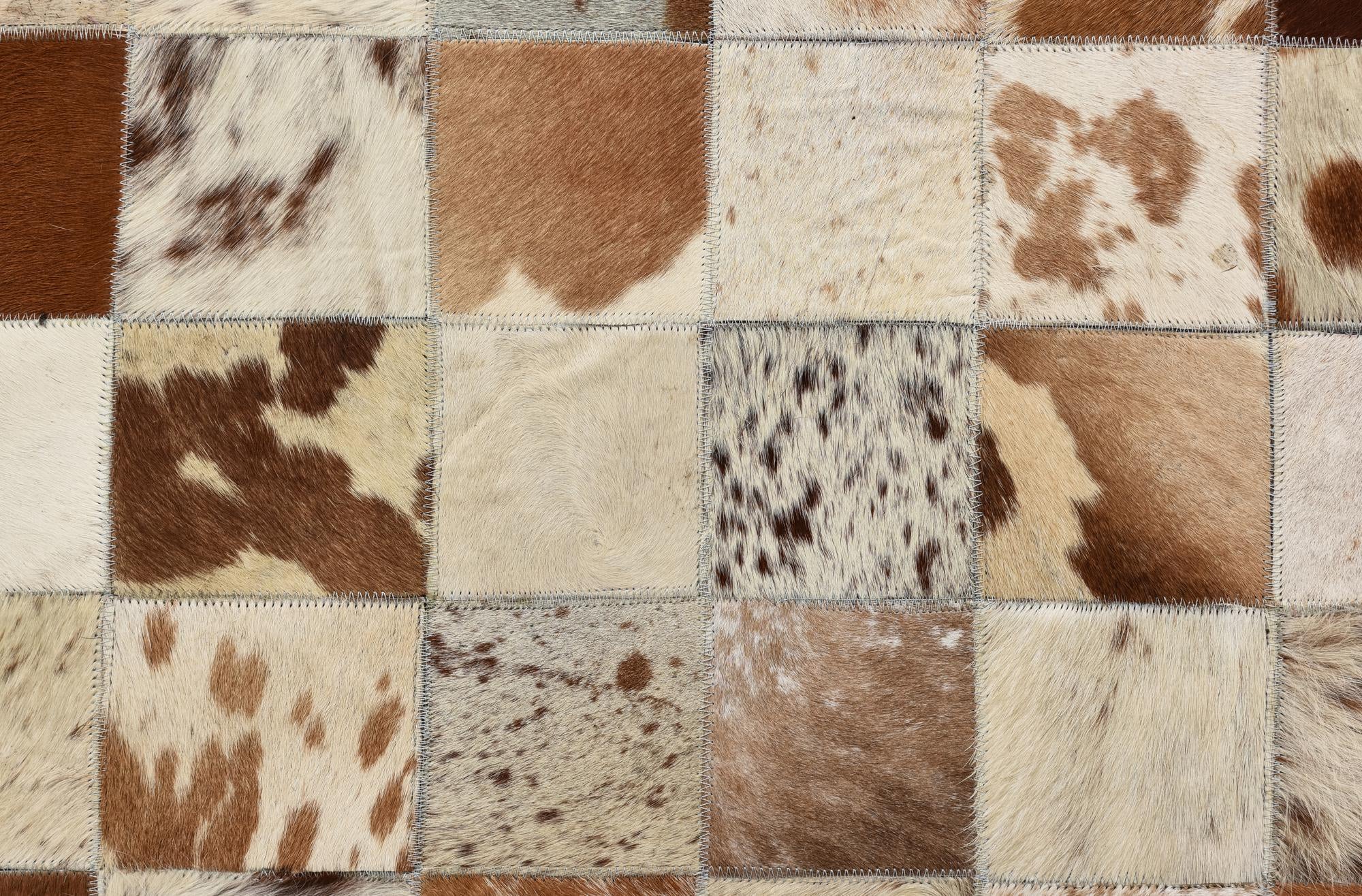 8' x 10' Cowhide Leather Rug