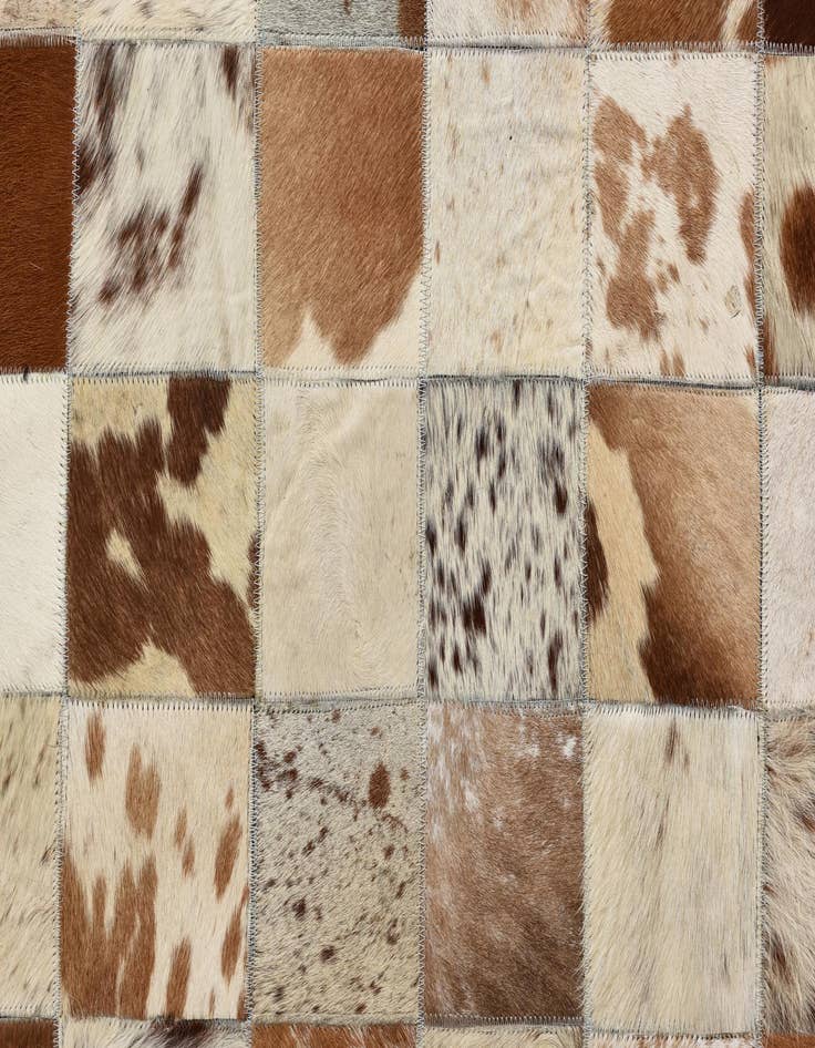 Detail image of 8' x 10' Cowhide Leather Rug