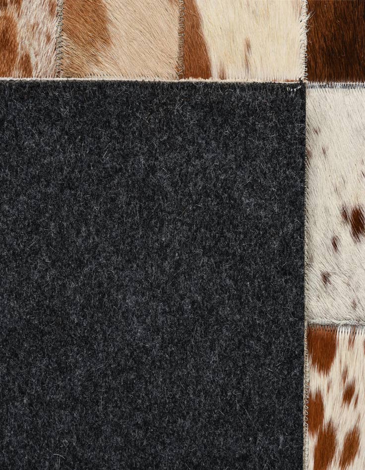 Detail image of 8' x 10' Cowhide Leather Rug