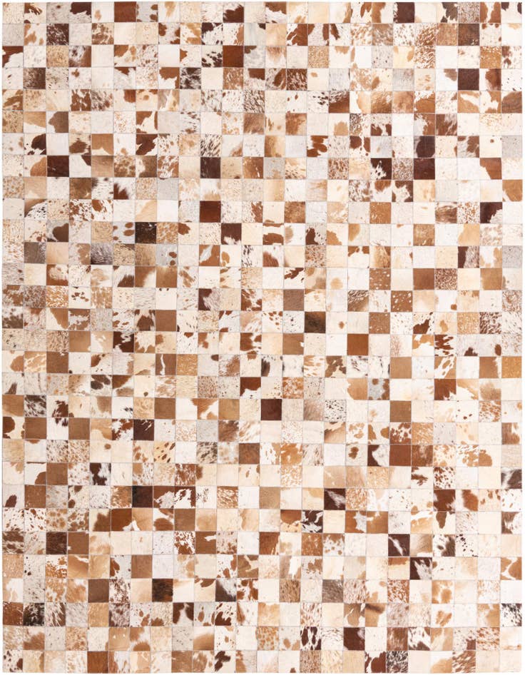 Detail image of 8' x 10' Cowhide Leather Rug