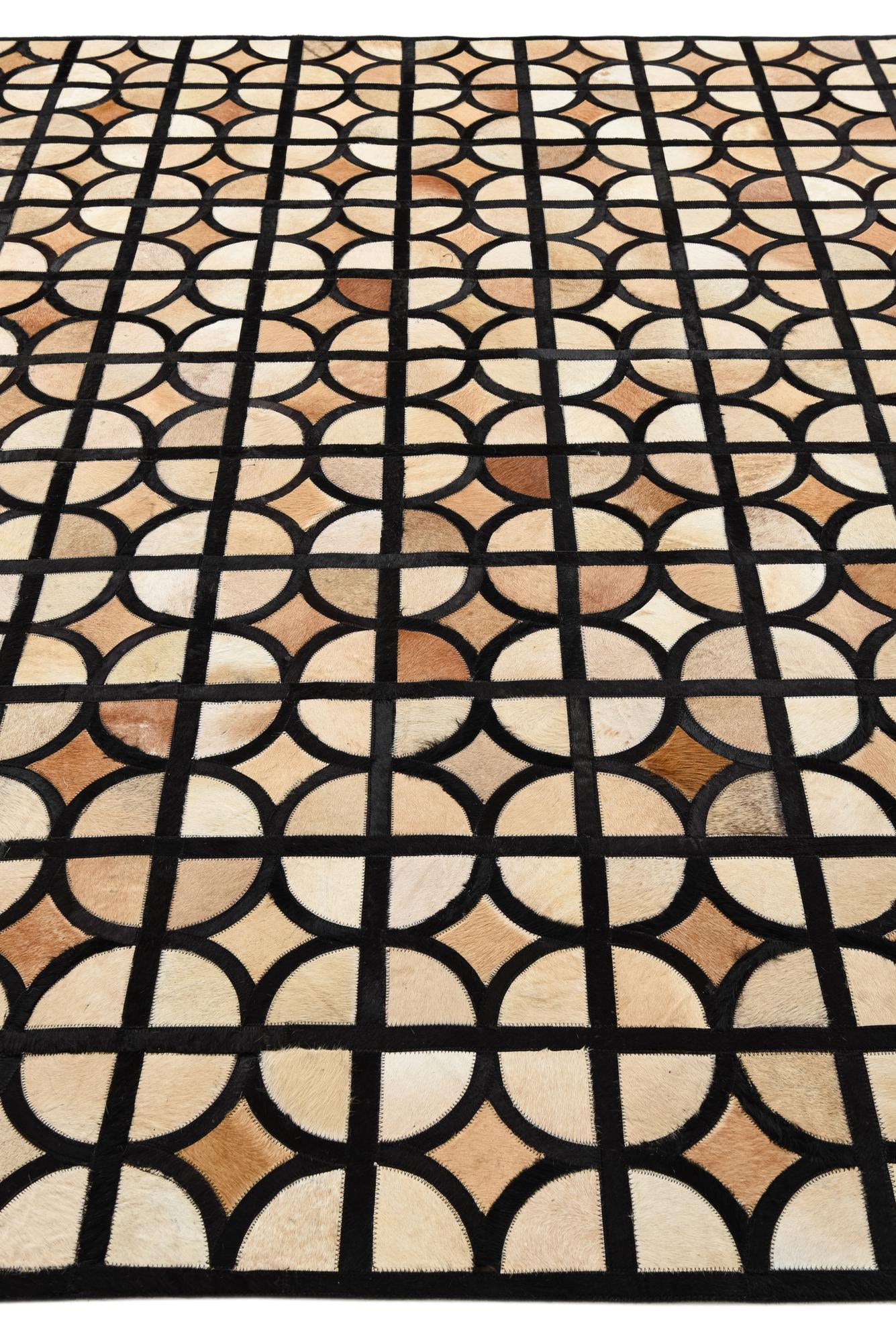 8' 2 x 10' Cowhide Leather Rug