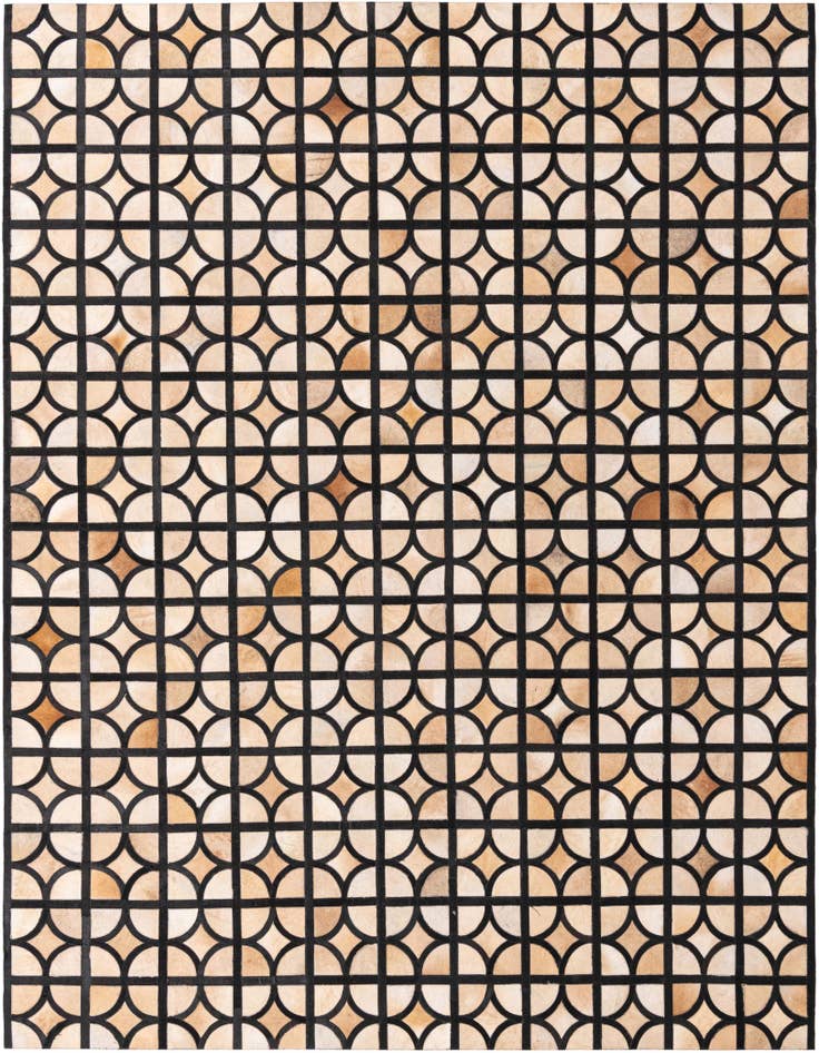 Detail image of 8' 2 x 10' Cowhide Leather Rug