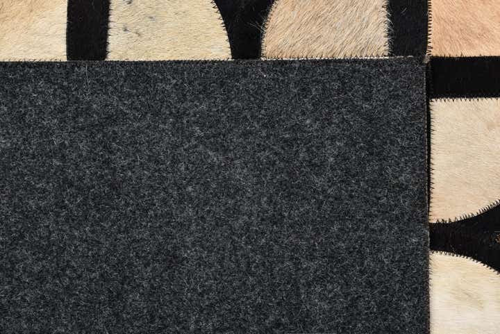 8' 1 x 10' 1 Cowhide Leather Rug