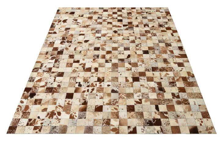 8' x 10' Cowhide Leather Rug