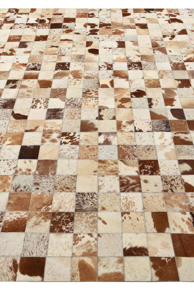 8' x 10' Cowhide Leather Rug