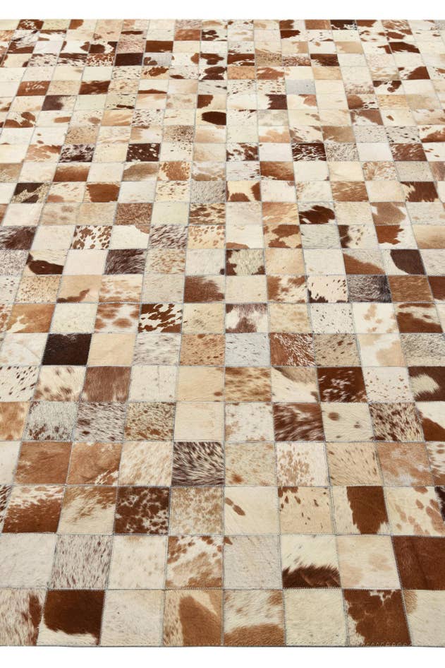 Detail image of 8' x 10' Cowhide Leather Rug