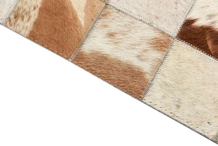 8' x 10' Cowhide Leather Rug