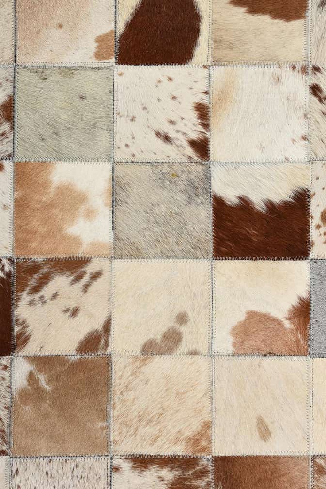 8' x 10' Cowhide Leather Rug