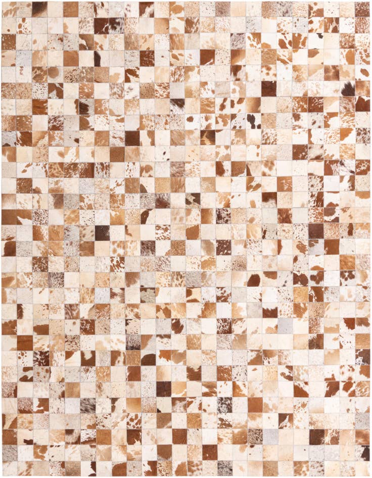Detail image of 8' x 10' Cowhide Leather Rug