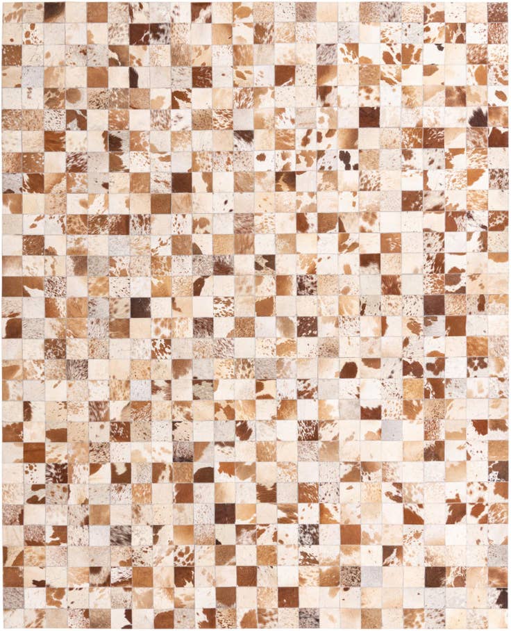 Detail image of 8' x 10' Cowhide Leather Rug