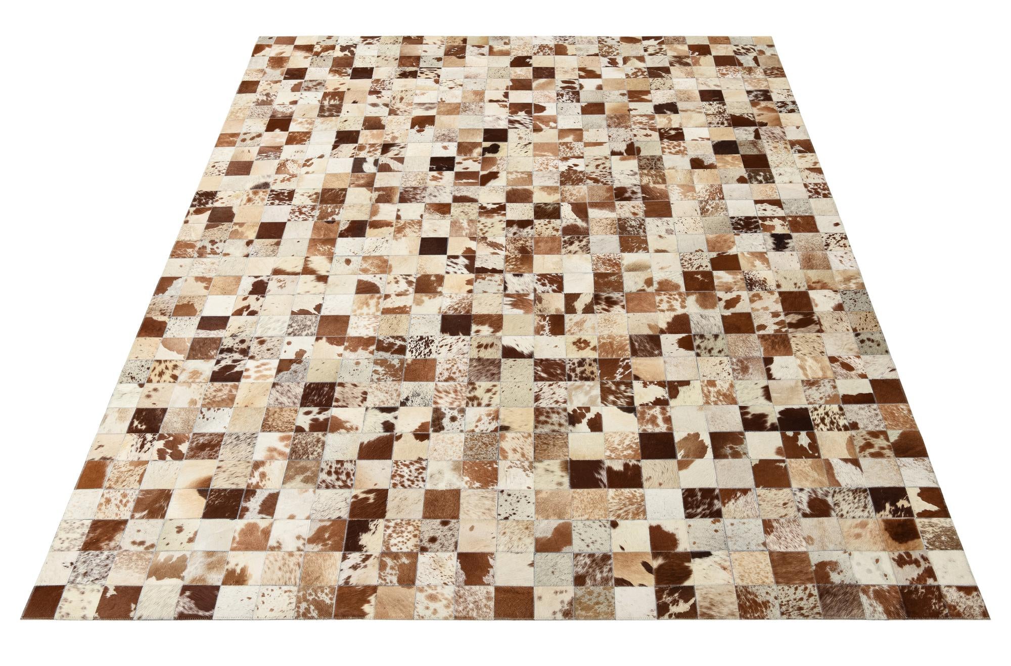 8' x 9' 10 Cowhide Leather Rug