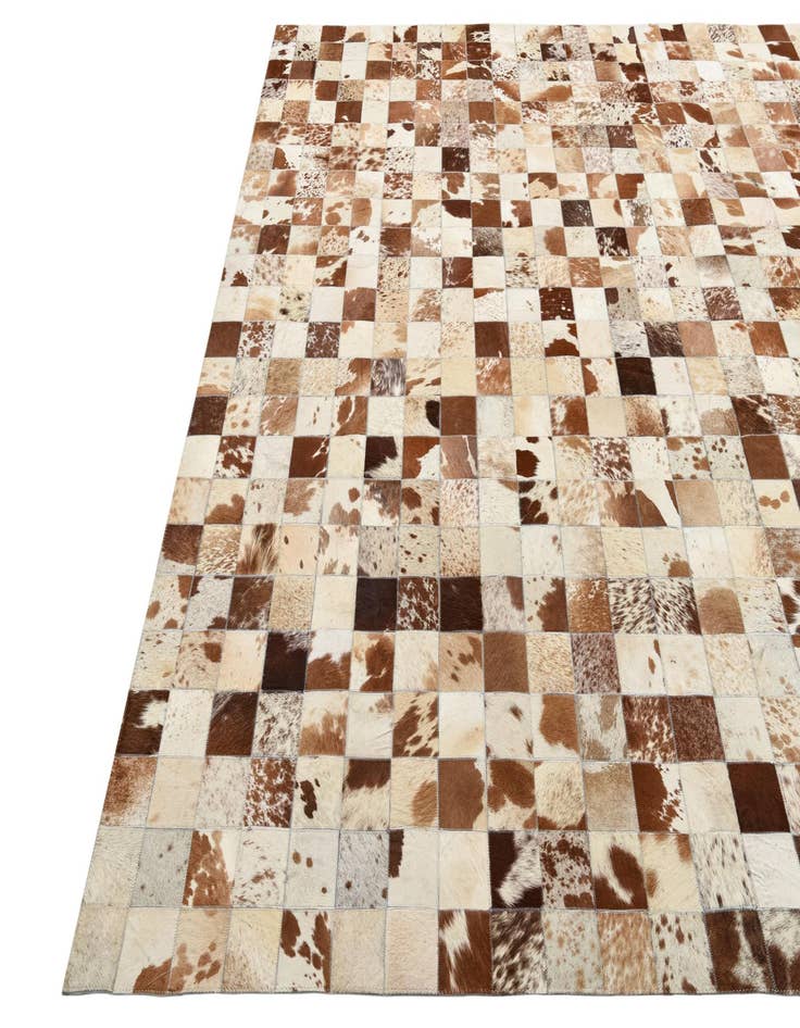 Detail image of 8' x 10' Cowhide Leather Rug