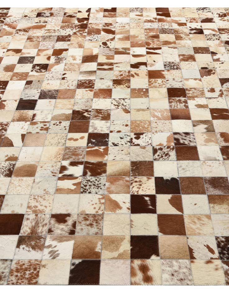 Detail image of 8' x 10' Cowhide Leather Rug