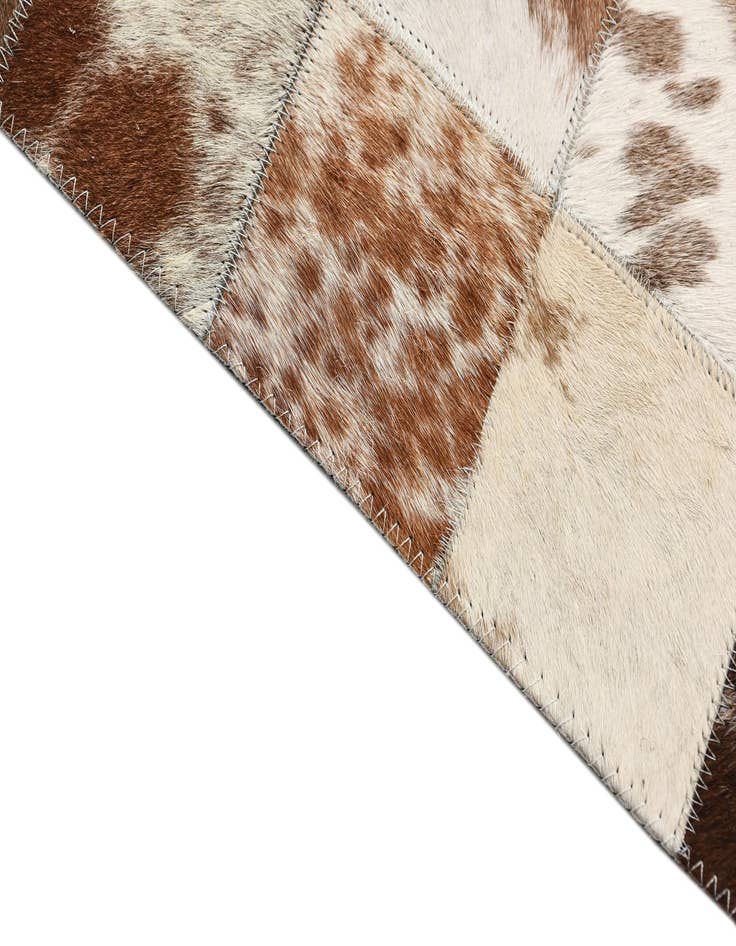 Detail image of 8' x 10' Cowhide Leather Rug