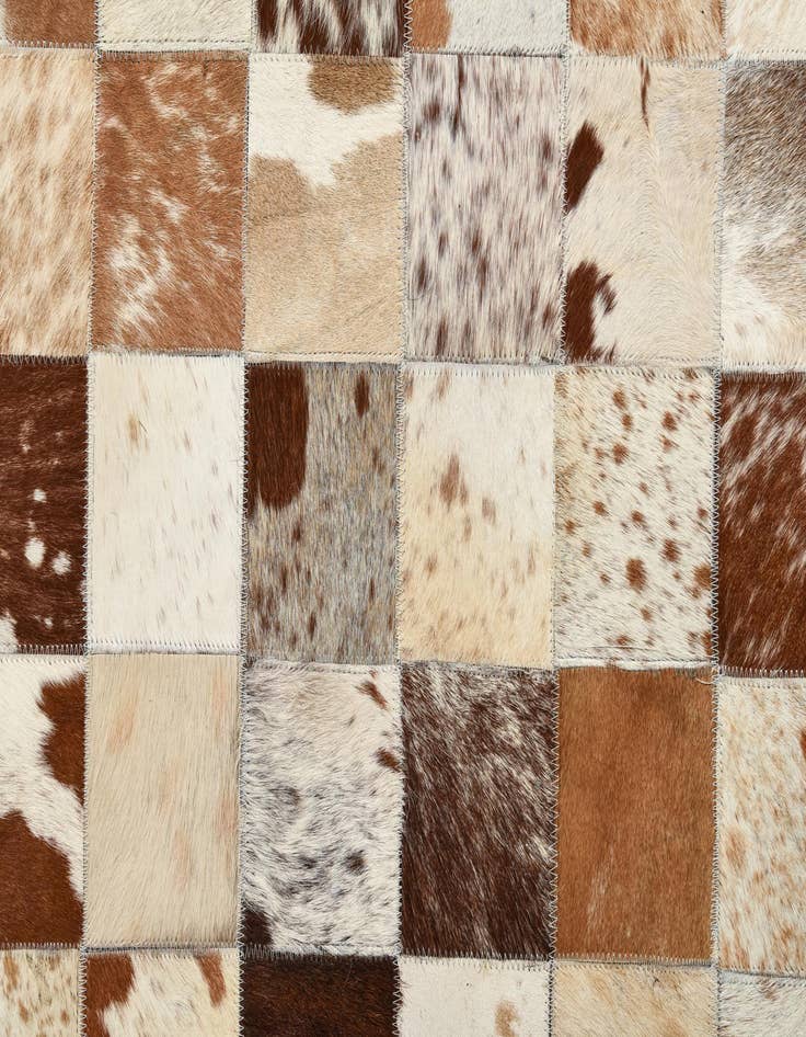 Detail image of 8' x 10' Cowhide Leather Rug