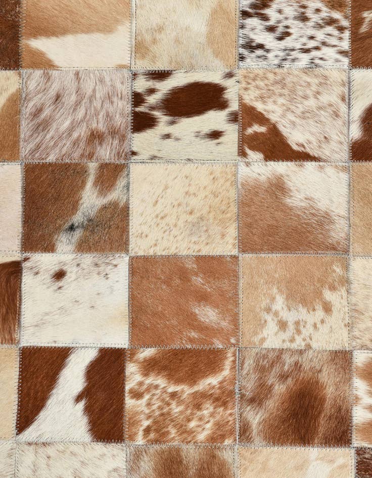 Detail image of 8' x 10' Cowhide Leather Rug