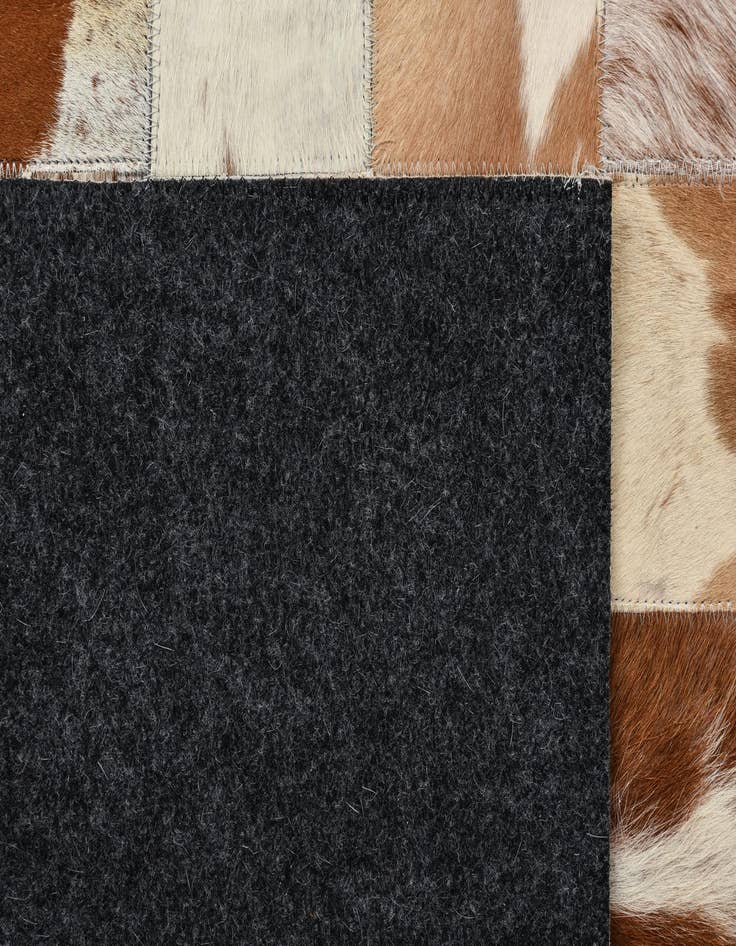 Detail image of 8' x 10' Cowhide Leather Rug
