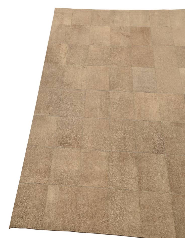 Detail image of 5' 1 x 8' Cowhide Leather Rug