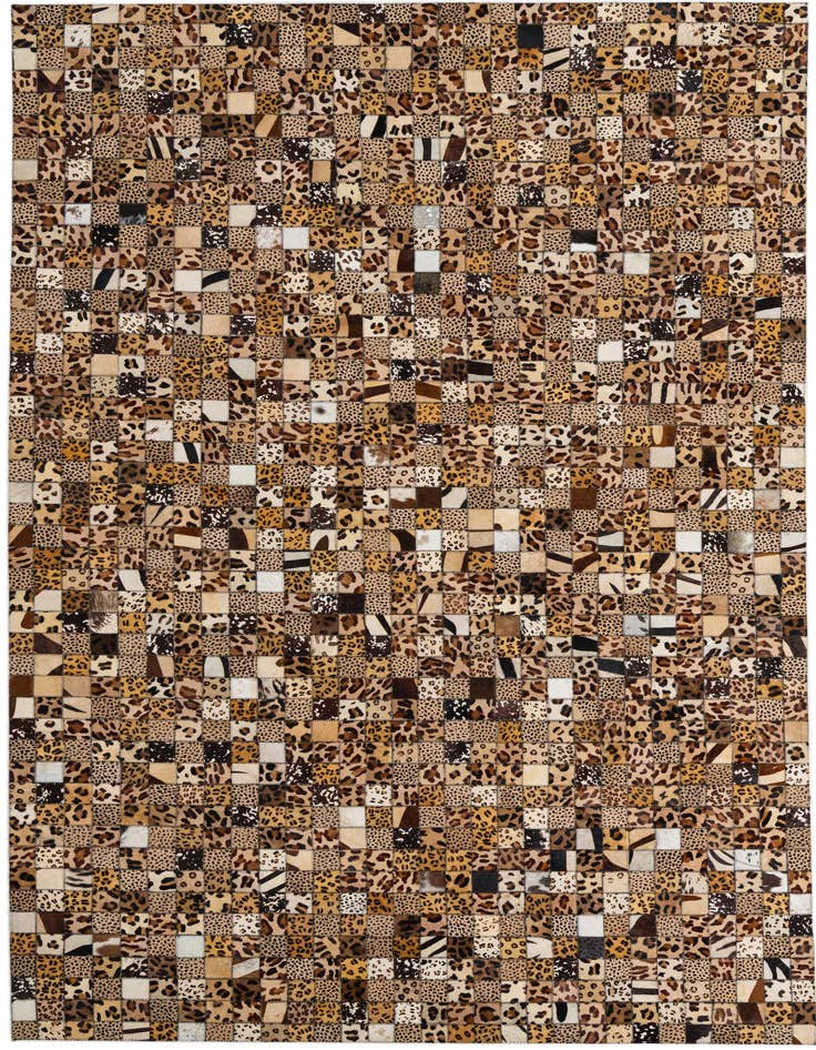 Detail image of 5' 1 x 8' 1 Cowhide Leather Rug