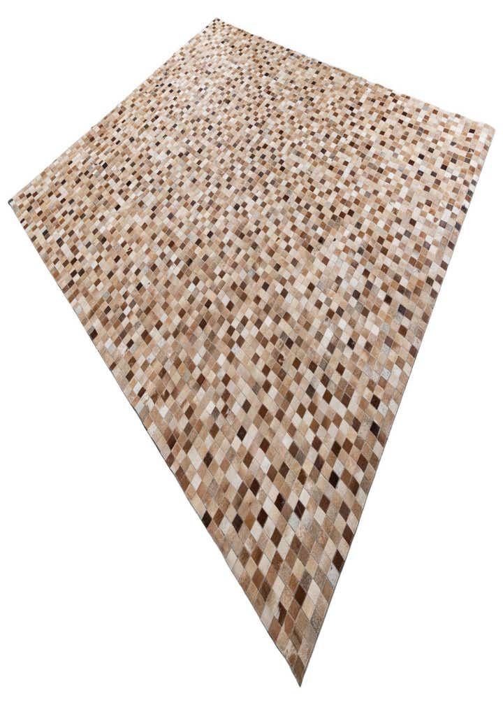 8' x 9' 10 Cowhide Leather Rug